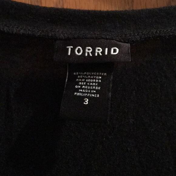 Torrid leopard raglan sleeve T-shirt size 3 - Picture 2 of 2